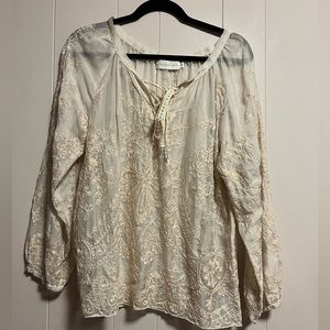 4 Love and Liberty silk Top blouse